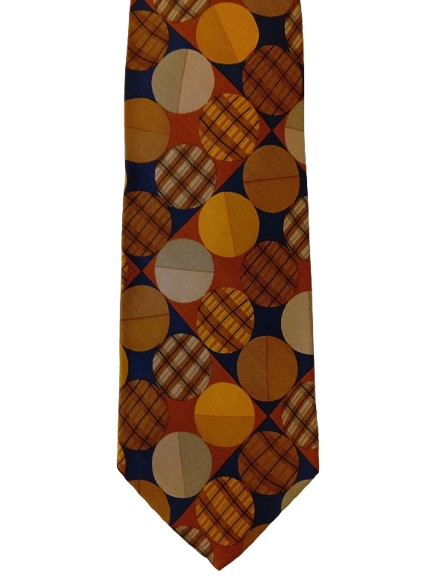 Vintage-Seidenkrawatte – auffälliges Muster – charaktervoller, klassischer Stil – Yves Saint Laurent