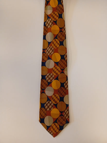 Vintage silk tie – striking pattern – characterful, classic style – Yves Saint Laurent