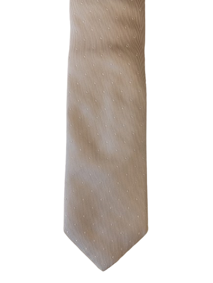 Silk tie – light beige – calm, elegant look – Sartoria Rossi
