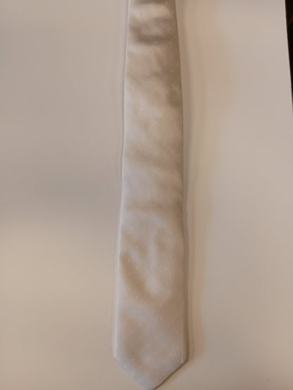 Zijden stropdas – licht beige – rustige, elegante uitstraling – Sartoria Rossi