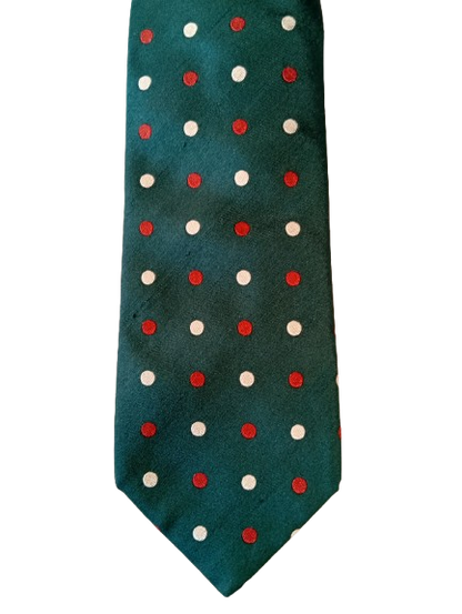 Corbata de seda – verde con estampado – aspecto llamativo y elegante – Sartoria Rossi