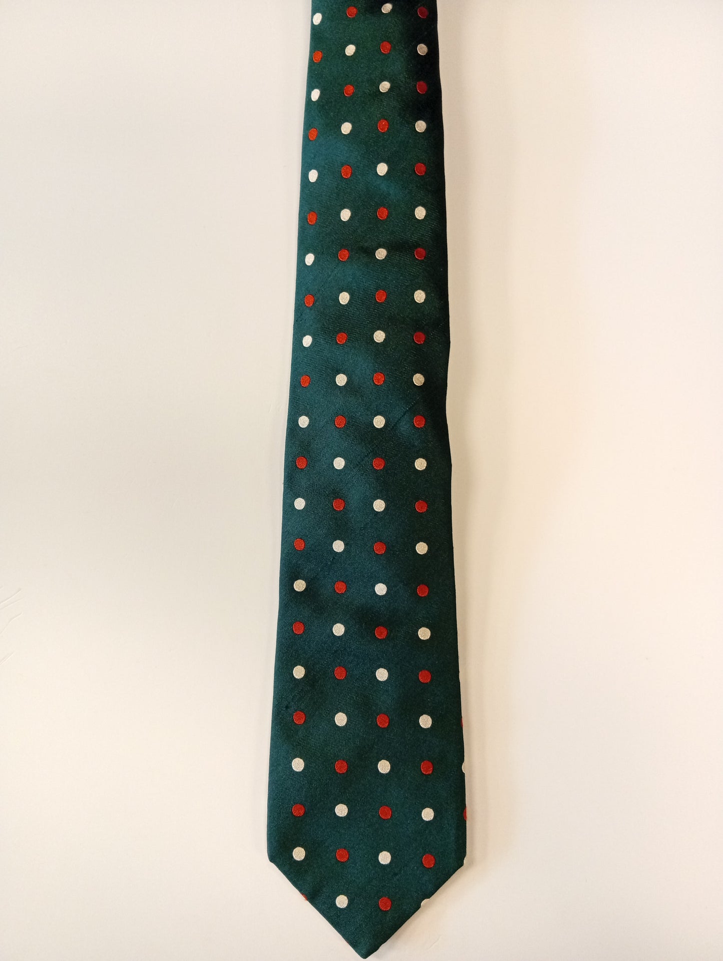 Corbata de seda – verde con estampado – aspecto llamativo y elegante – Sartoria Rossi