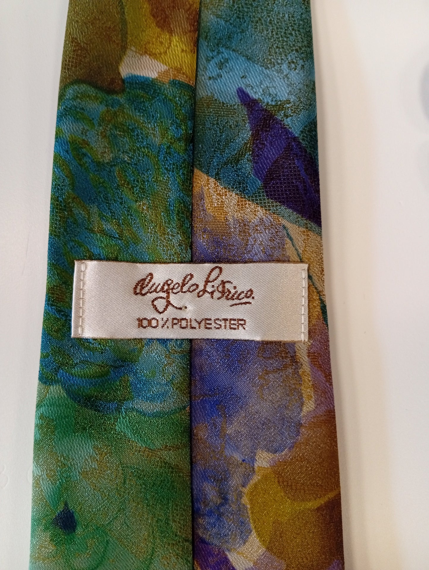 Vintage tie – colorful print – distinctly retro style – Angelo Litrico