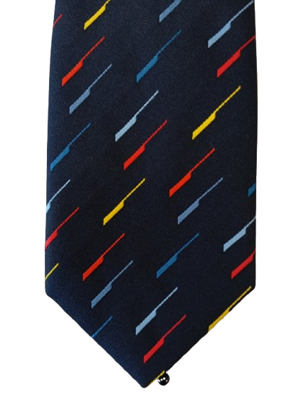 Vintage tie – dark with subtle print – neat retro style – Equity & Law II
