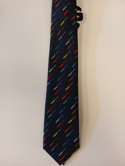 Vintage tie – dark with subtle print – neat retro style – Equity & Law II