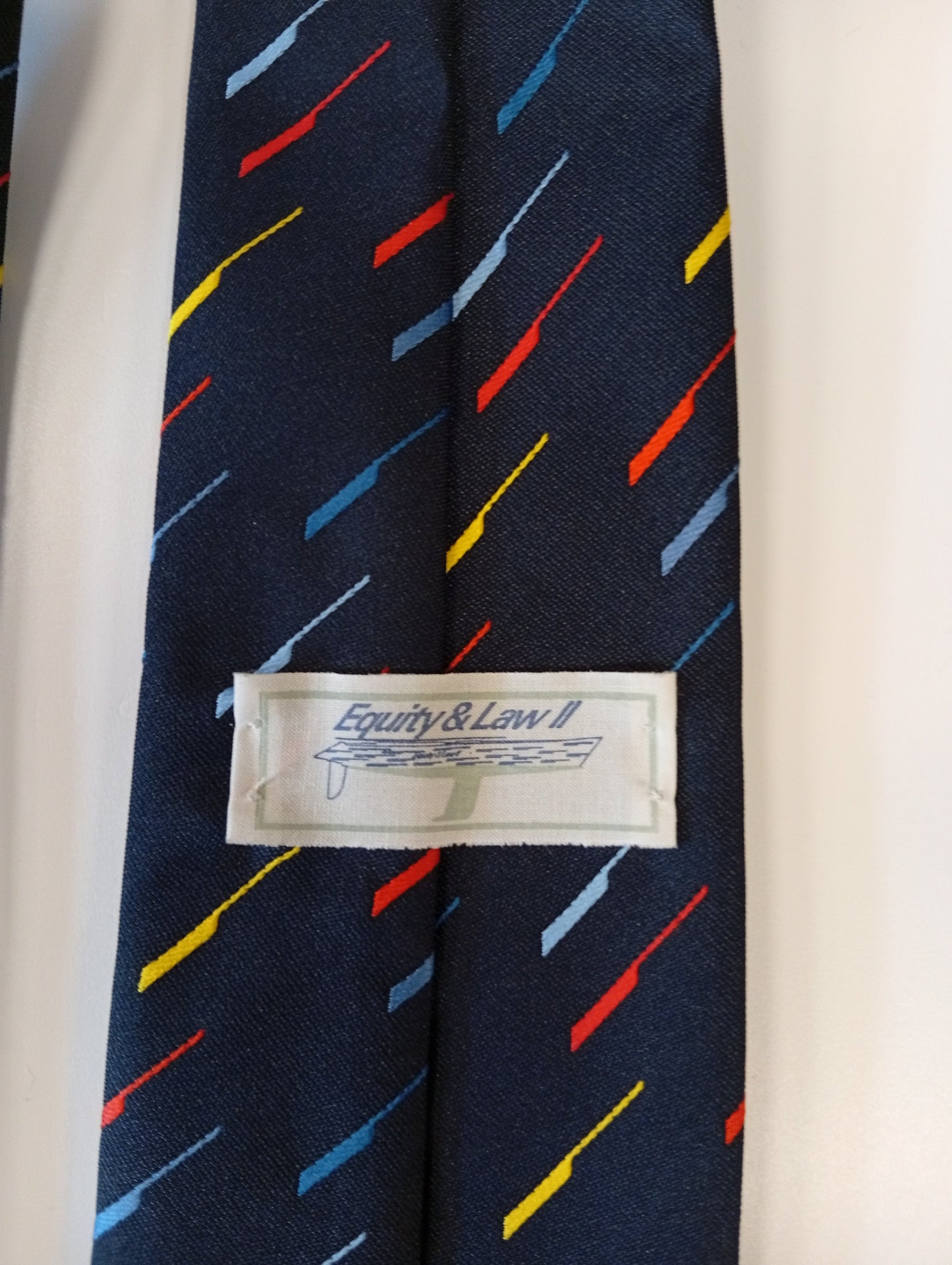 Vintage tie – dark with subtle print – neat retro style – Equity & Law II