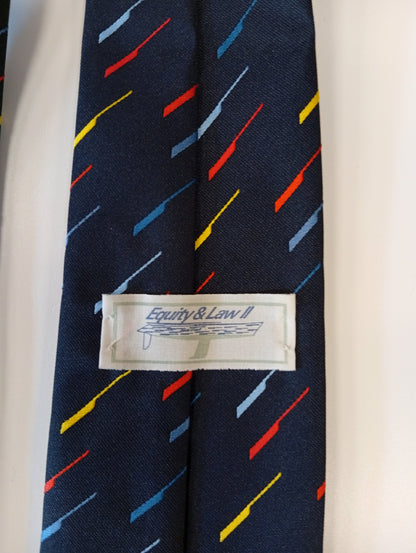 Vintage tie – dark with subtle print – neat retro style – Equity & Law II