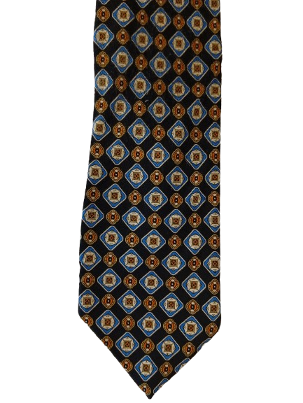 Vintage-Krawatte – dunkles Design – ruhiger Retro-Stil – Canda