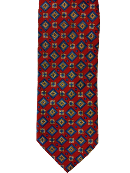 Vintage tie – red with pattern – classic retro style – Canda