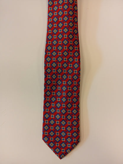 Vintage tie – red with pattern – classic retro style – Canda
