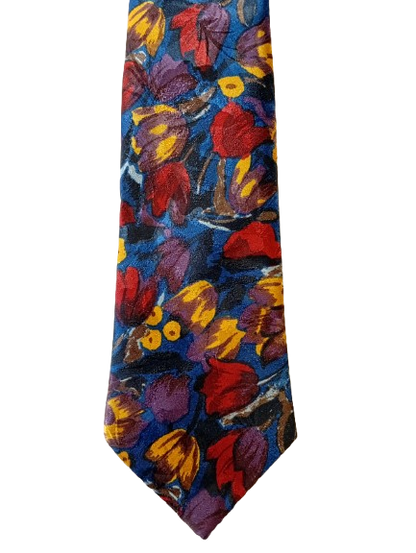 Vintage tie – colorful pattern – playful look – Elle et Lui