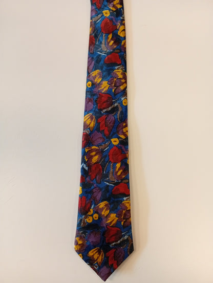 Vintage tie – colorful pattern – playful look – Elle et Lui