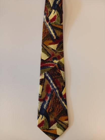 Vintage tie – colorful print – distinctly retro style