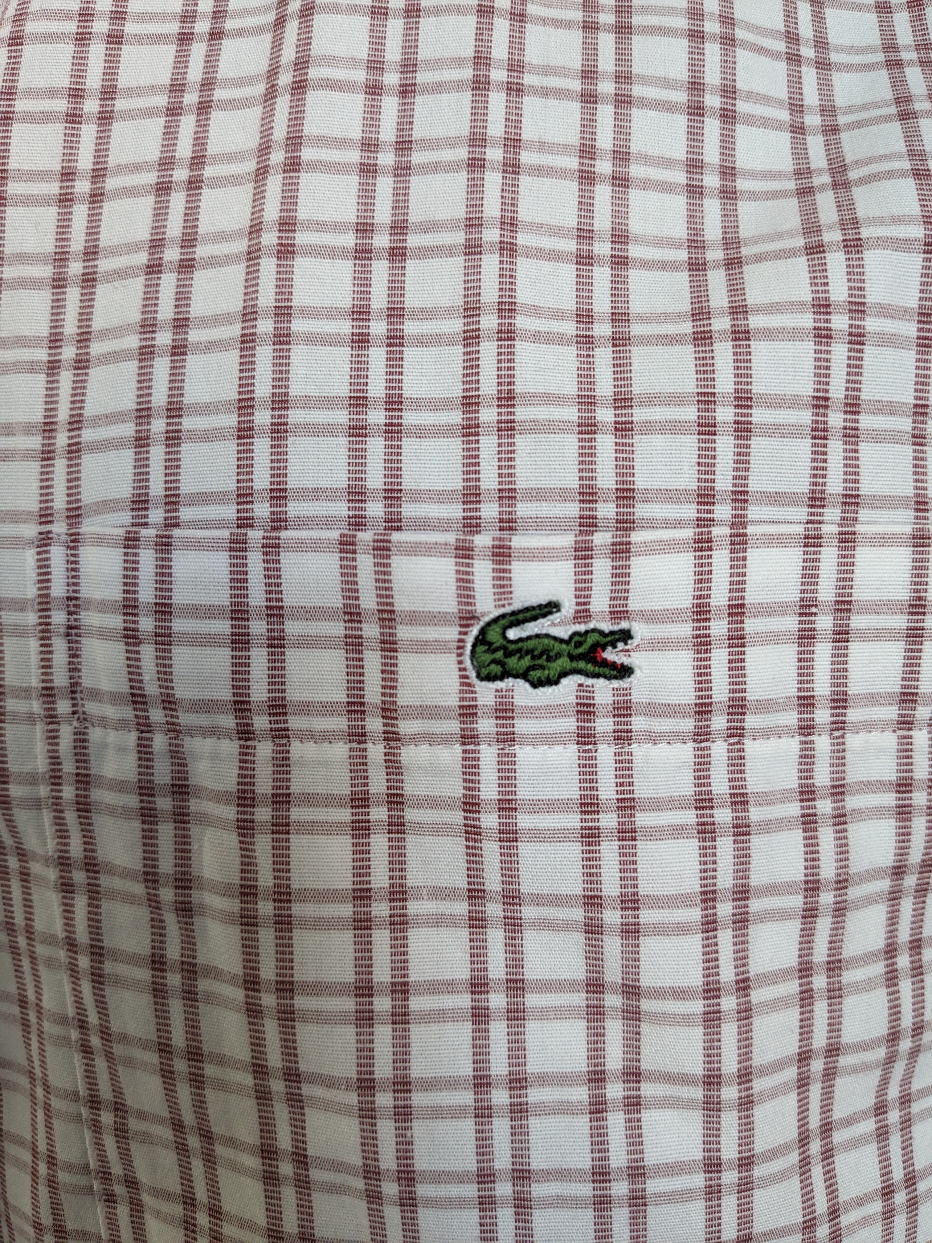 Lacoste plaid outlet