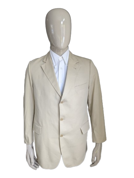 Burberry London Katoenen Colbert. Beige gekleurd. Maat 26 (52 / L)