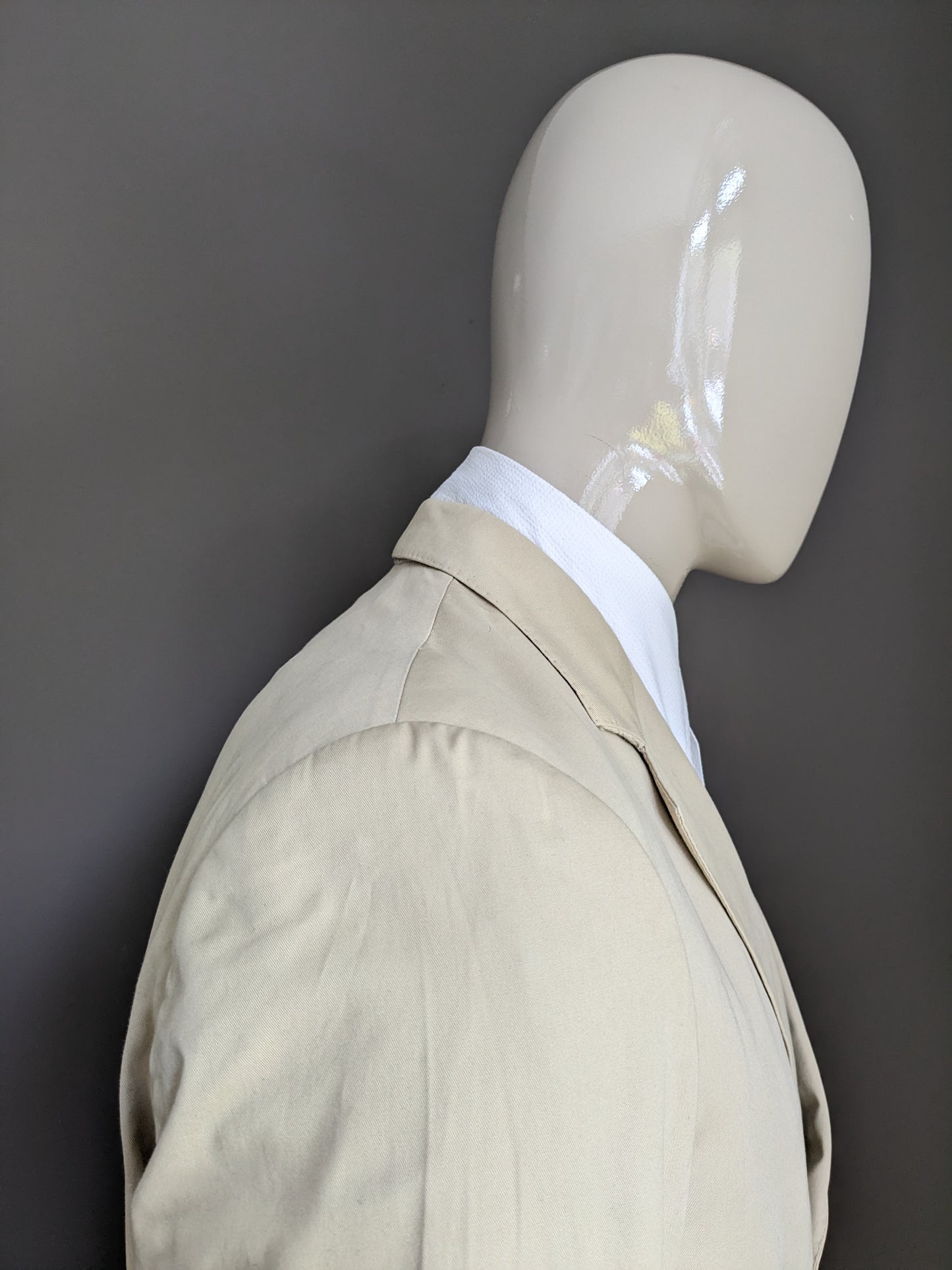 Burberry London Cotton jacket. Beige colored. Size 26 (52 / L)