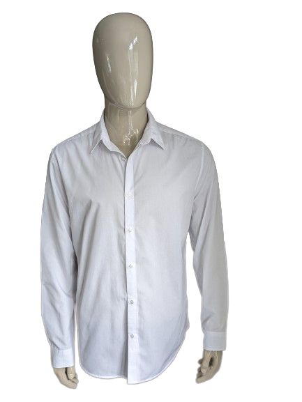 H&M shirt. White. Size XL. Slim fit. – EcoGents
