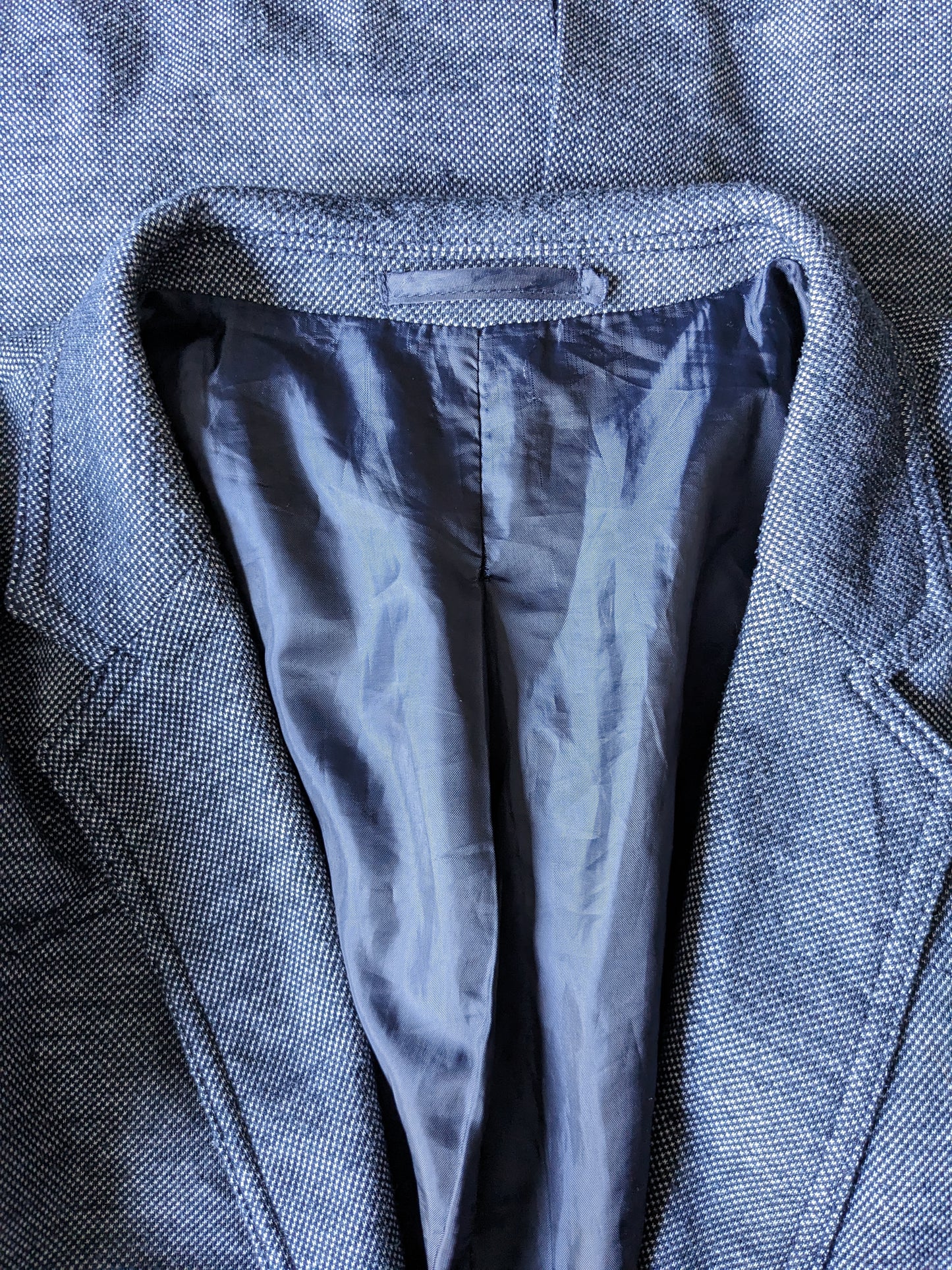 Soho Casual Colbert with elbow patches. Blue gray mixed. Size 50 / M.