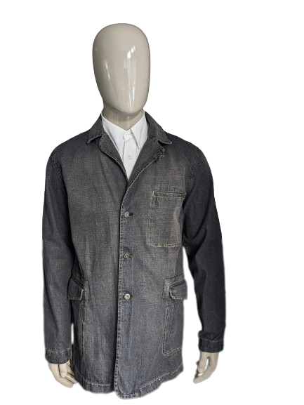Nautica -Jeans halbe Länge Jens Fabric Jacke/ Jacke. Grau schwarz gefärbt. Größe M.