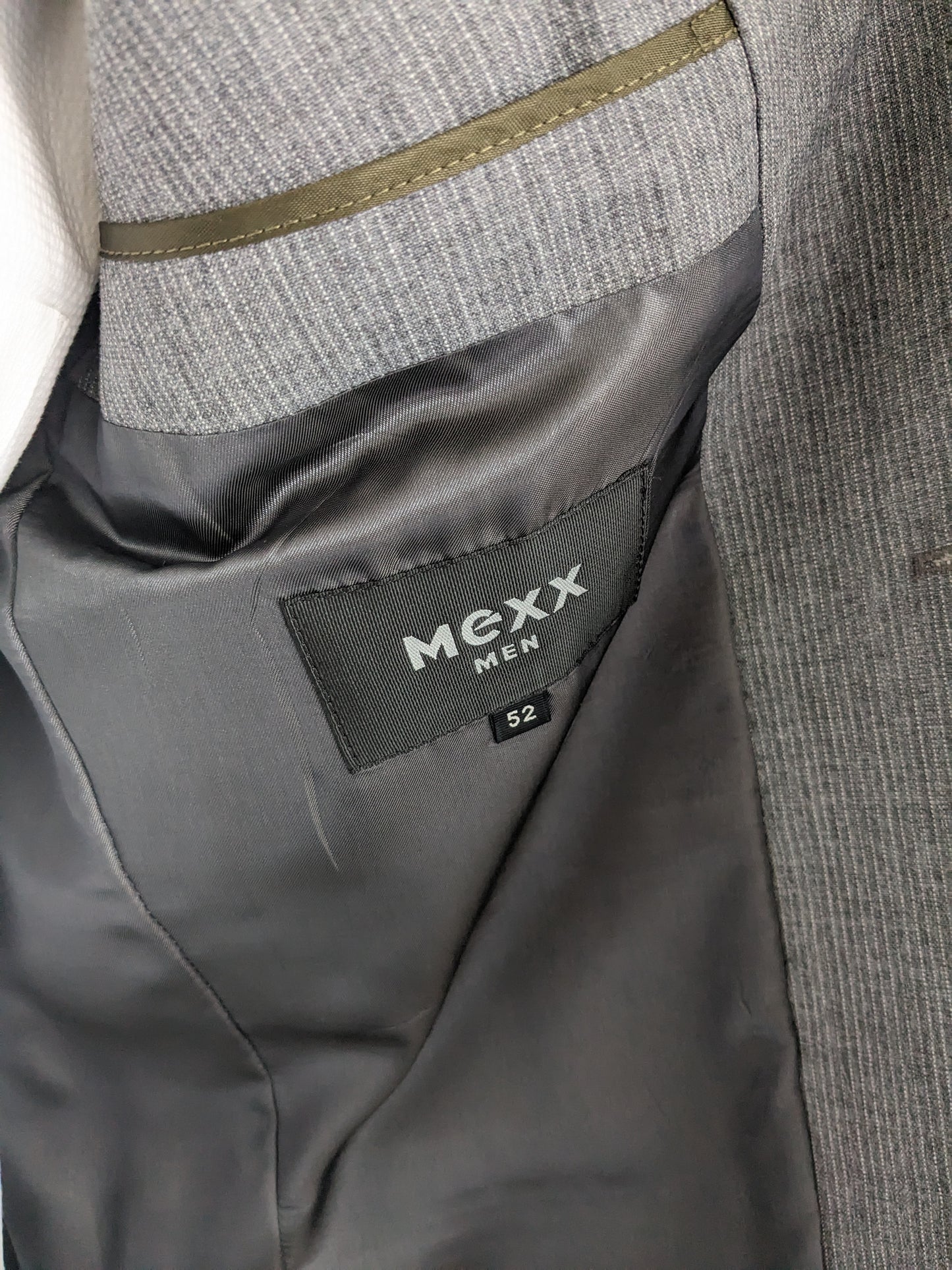 Mexx jacket. Gray white striped. Size 52 / L.