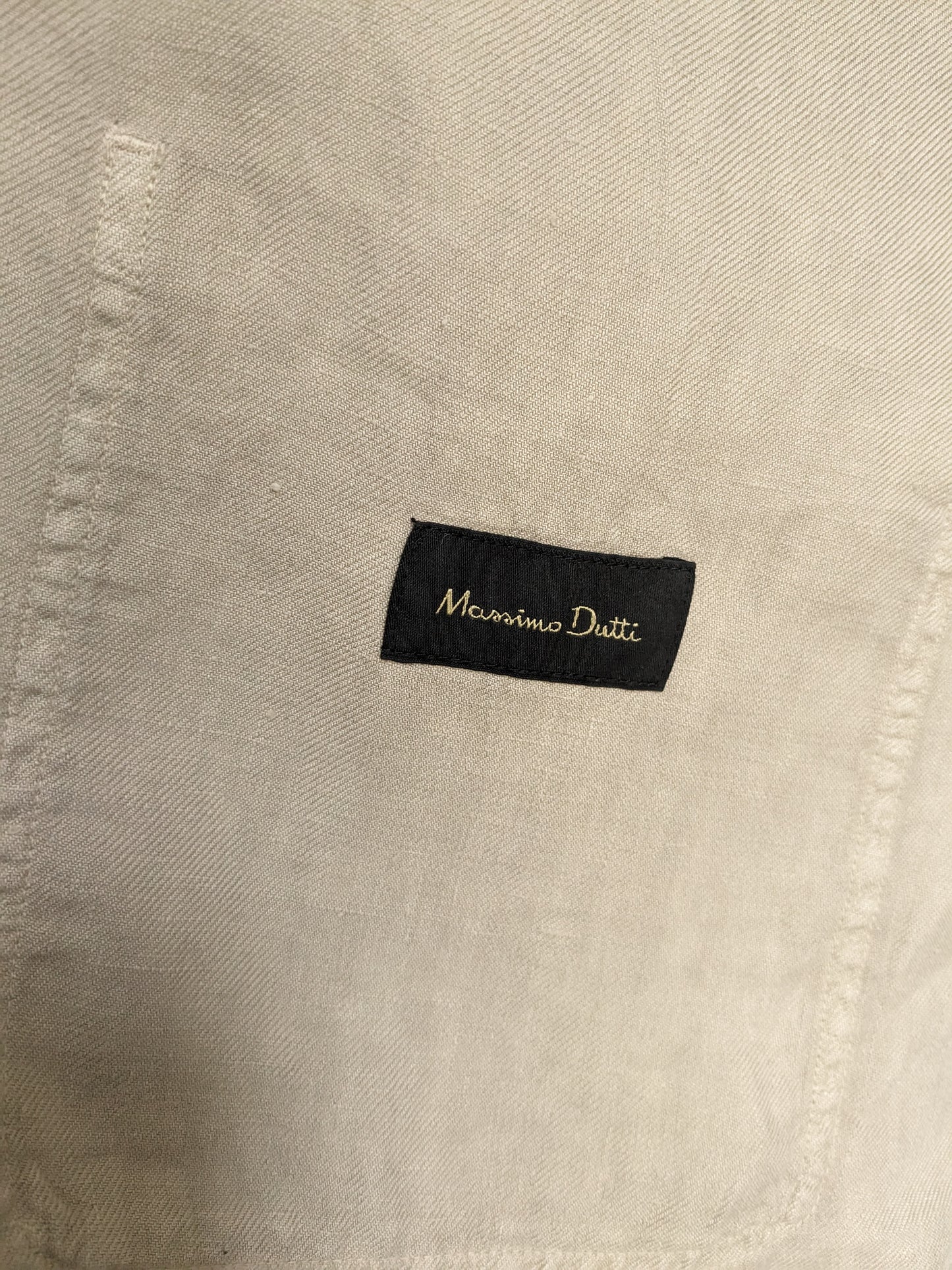 Massimo Dutti Linen Jacket / Jack. Beige mixed. Size XL.