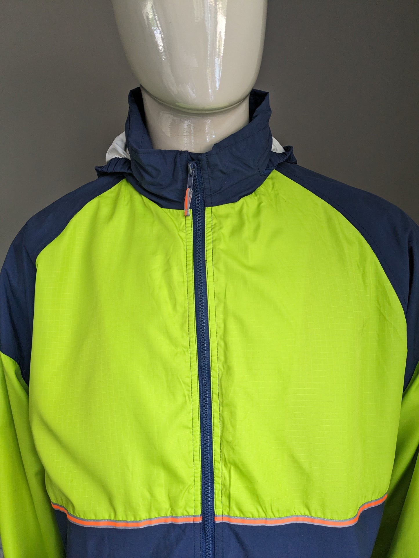 Adidas "Delfi 1000" Jacke / Jack. Gelbblau gefärbt. Größe xl.