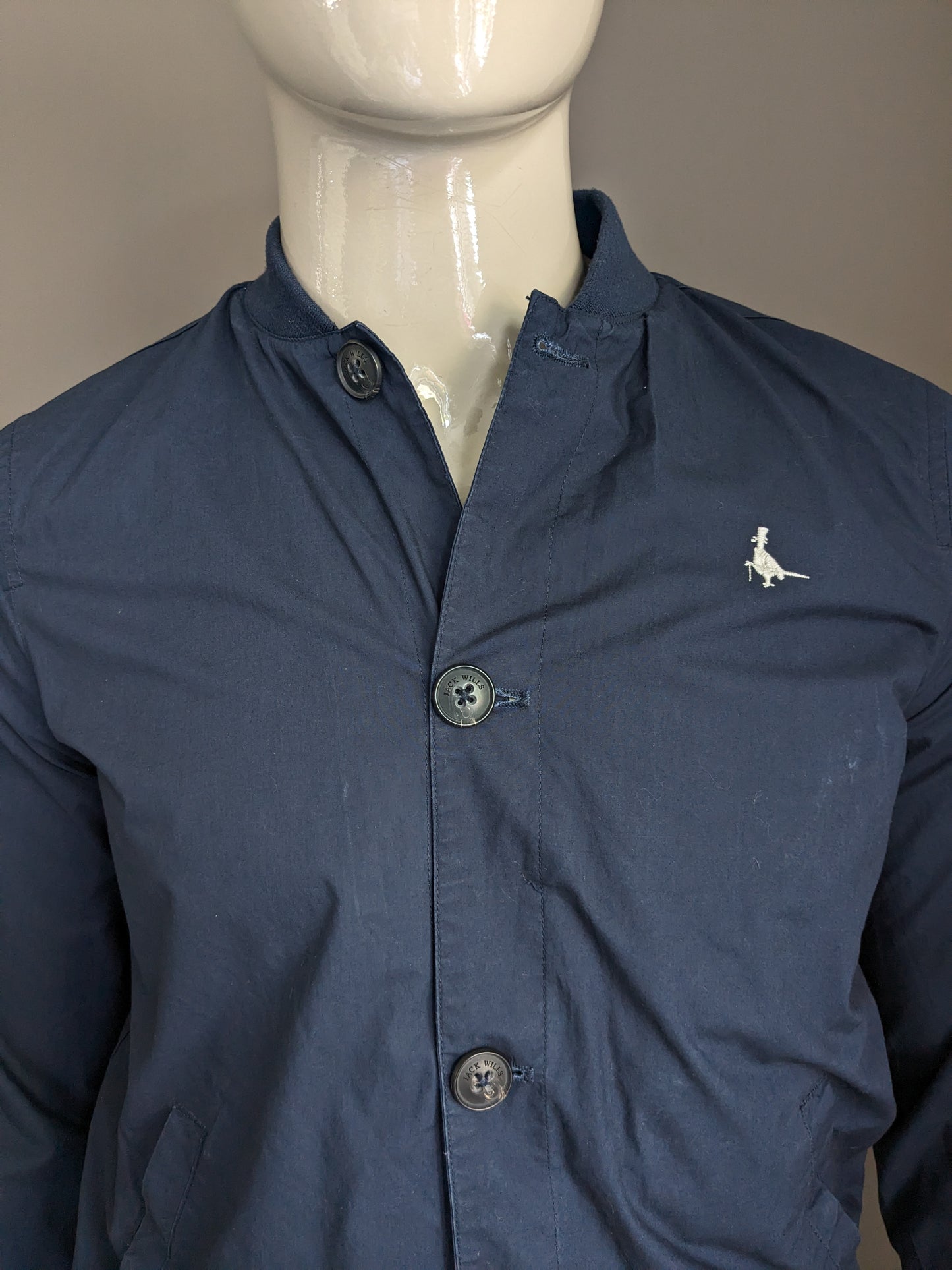 Jack Wills Summer Jacket / Jack with buttons. Dark blue colored. Size XS.
