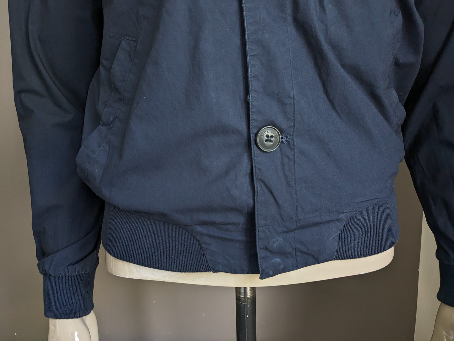 Jack Wills Summer Jacket / Jack with buttons. Dark blue colored. Size XS.
