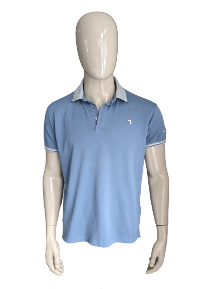 Polo Trussardi. Coloré gris bleu. Taille xl.