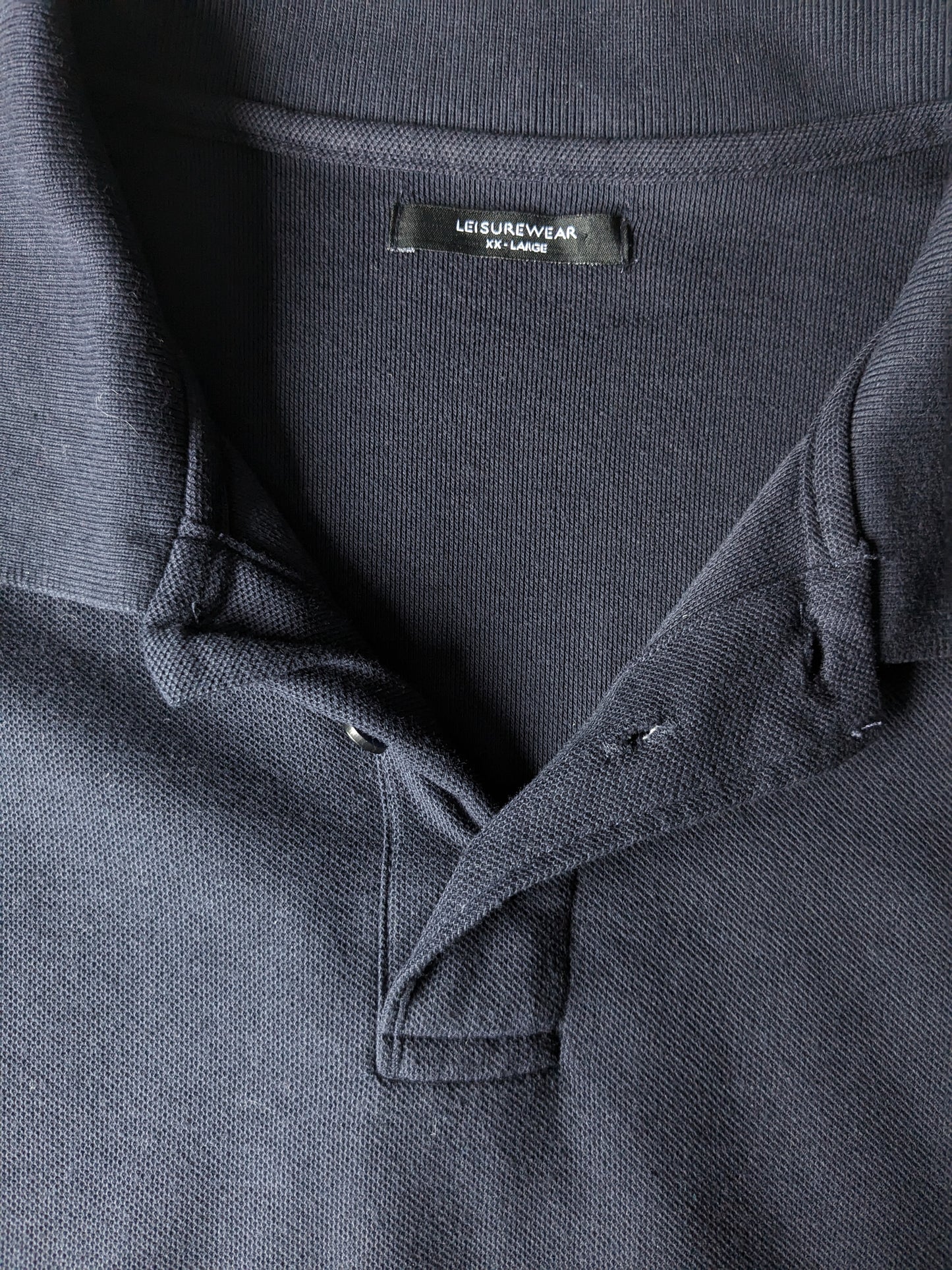 calle. Bernard Leisure Wear Polo. Color azul oscuro. Tamaño 2L / XXL.