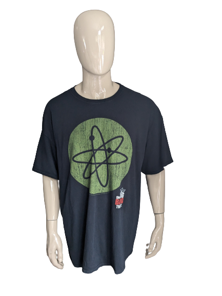 Chemise Absolute Cult "The Big Bang Theory". Noir avec impression. Taille 3XL/XXXL.