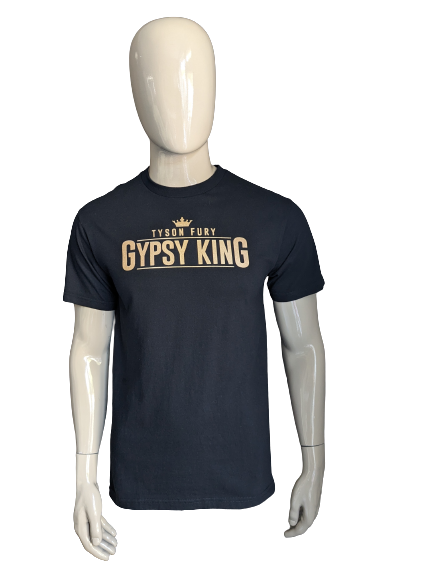 Chemise Gypsy King. Noir avec impression. Taille M.