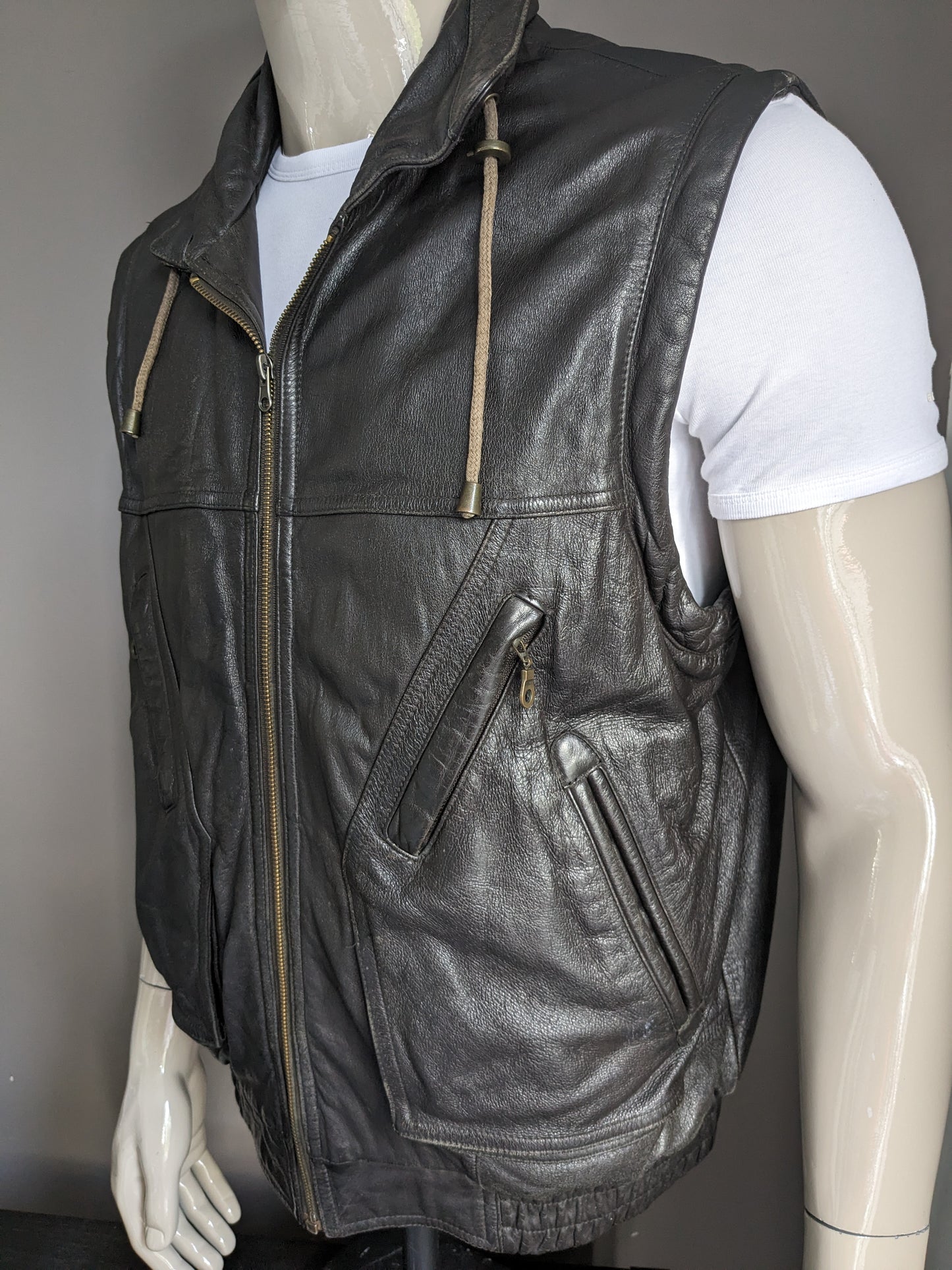 Vintage Prince Leather Body Body. Color negro. Tamaño 52 / L. con 2 bolsillos internos.