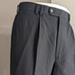 Wollen Pantalon met omslag. Donker Blauw gekleurd. Maat 52 / L. #500.