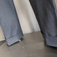 Pantalon met omslag. Donker Grijs gemêleerd. Maat 52 / L. #501.