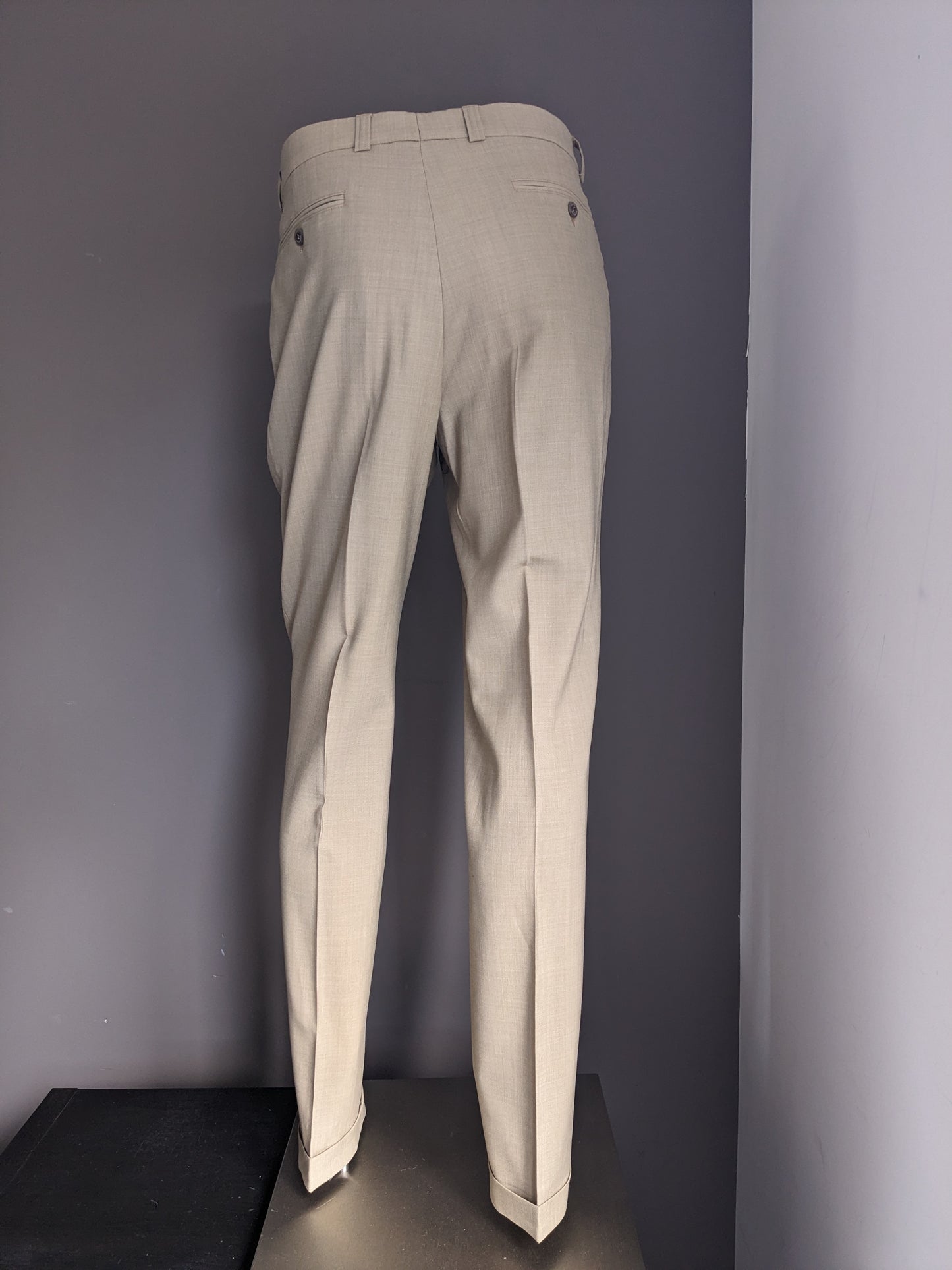 Traffic Comfort Stretch pantalon. Beige motief. Maat 51 (M / L).