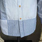 Desigual Man overhemd. Blauw Wit motief met gekleurde accenten. Maat M.