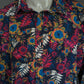 Joe Browns overhemd. Rood Roze Geel Blauwe bloemen print. Maat 3XL / XXXL.