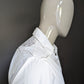 Vintage Uniek Energie Western overhemd. Wit Bruin gekleurd en licht getailleerd. Maat L.