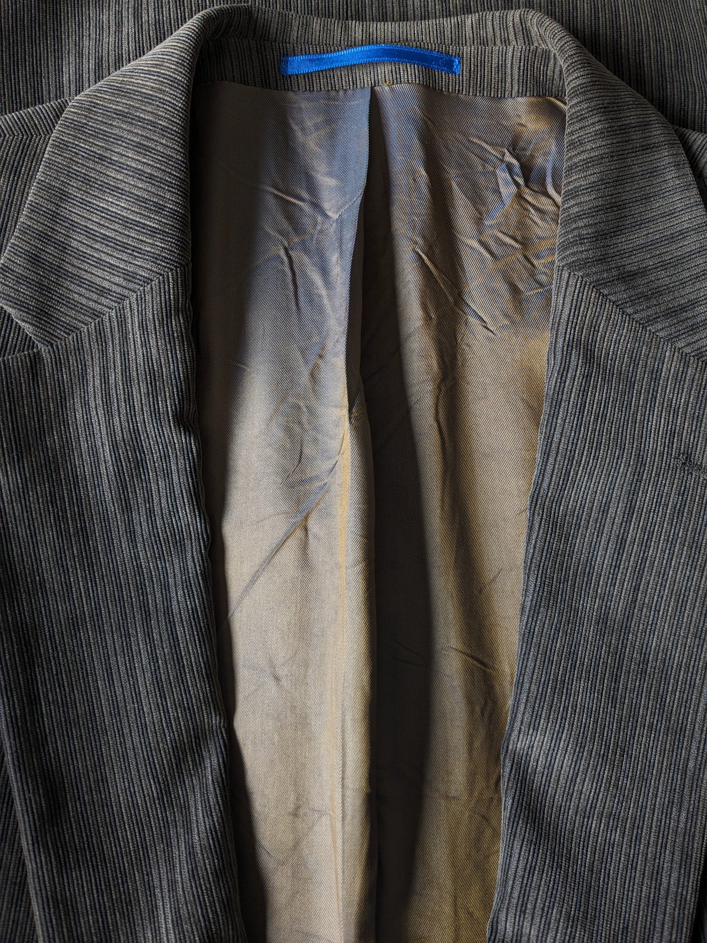 Bogart Rib Jacket avec plaques de coude. Belle côte. Couleur brun gris. Taille 106 (53 / L)