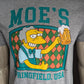 The Simpson's original 80's shirt. Grijs gemêleerd met Moe's opdruk. Maat L.