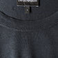 Emporio Armani dunne trui. Blauw Zwart gekleurd. Maat S.