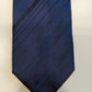 Thomas Nash polyester stropdas. Blauw glanzend motief
