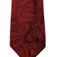 The English Hatter zijde stropdas. Rood glanzend motief.