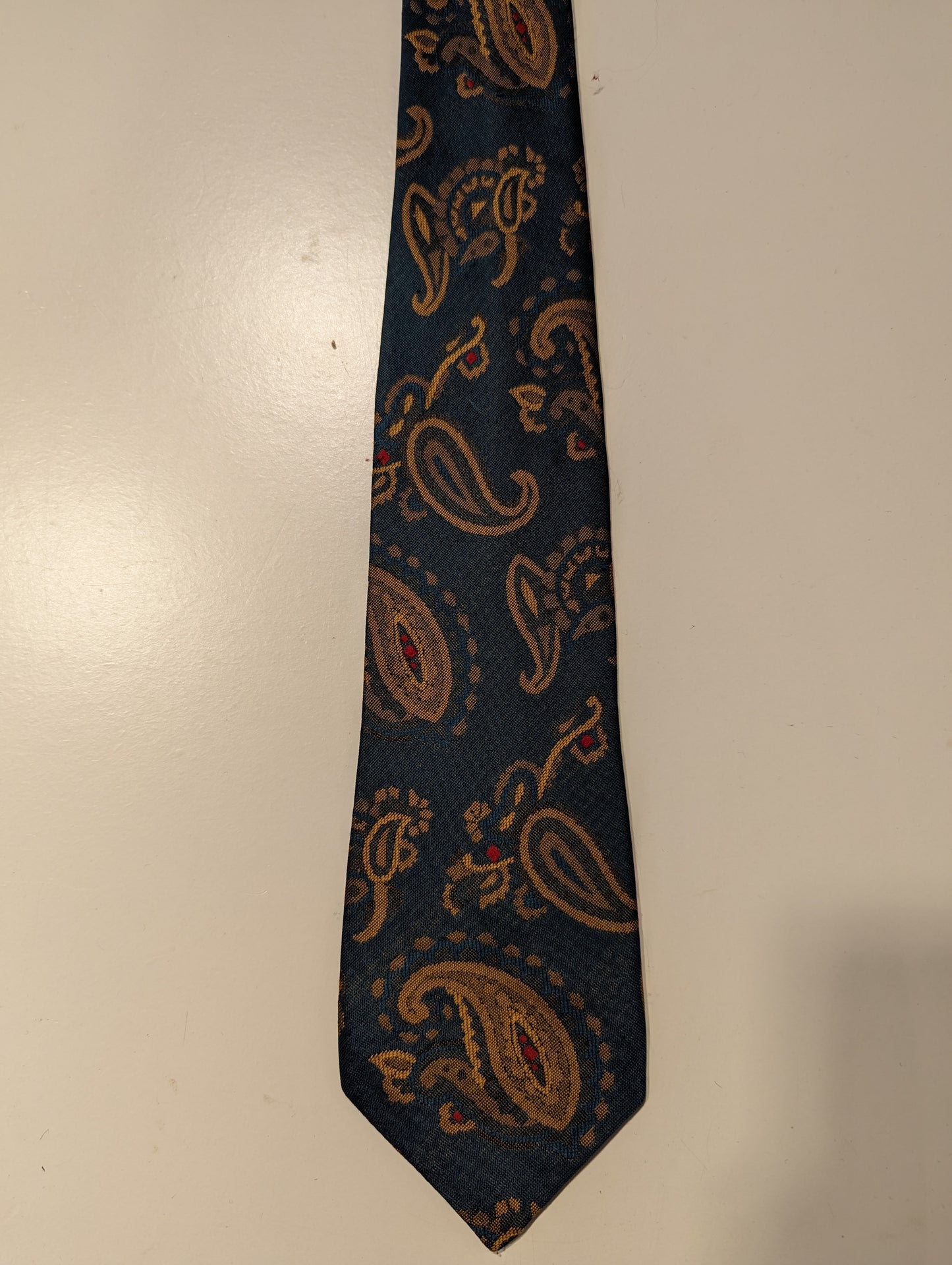 Safira vintage polyester stropdas.