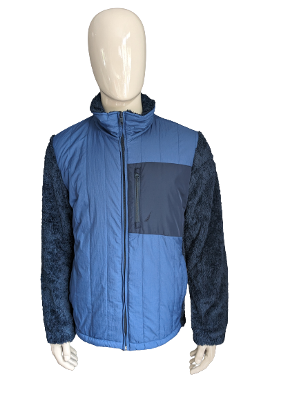 Nautica lined winter jacket / jacket. Dark blue colored. Size L.