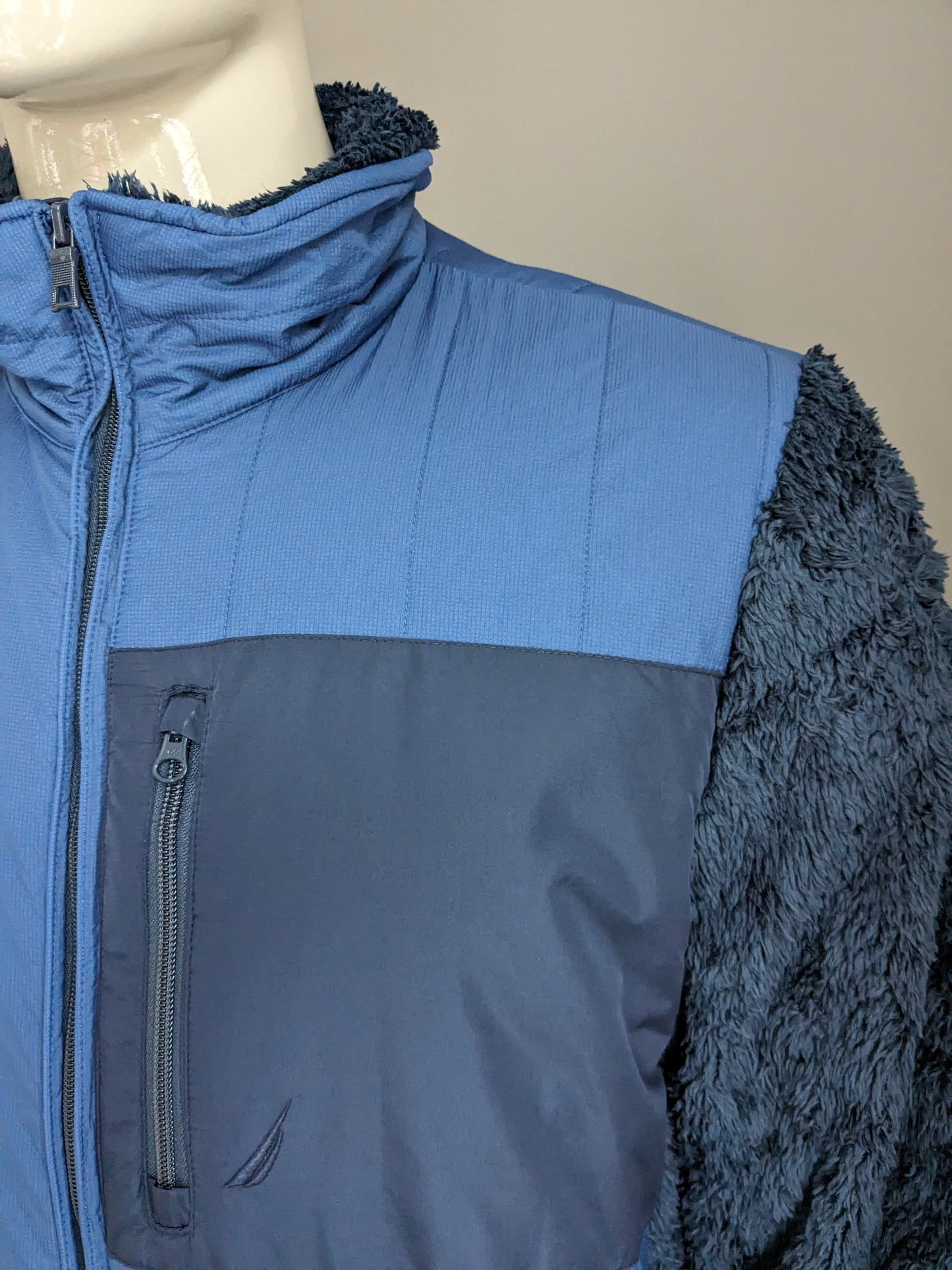Giacca / giacca invernale foderata di Nautica. Colorato blu scuro. Taglia L.