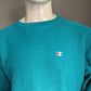 Vintage 90's Champion Reverse Weave trui. Groen gekleurd. Maat L.