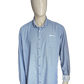 Tailor & Son overhemd. Blauw Wit gestreept. Maat 3XL / XXXL.