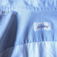Brioni overhemd met polo stof kraag. Blauw gemêleerd. Maat XL.